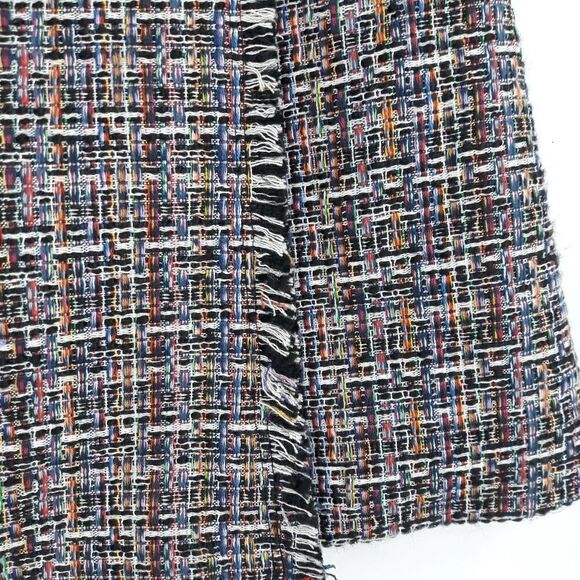 Sugarlips Schoolgirl Mini Wrap Frayed Rainbow Windowpane Plaid Skirt Sz L - Picture 6 of 14